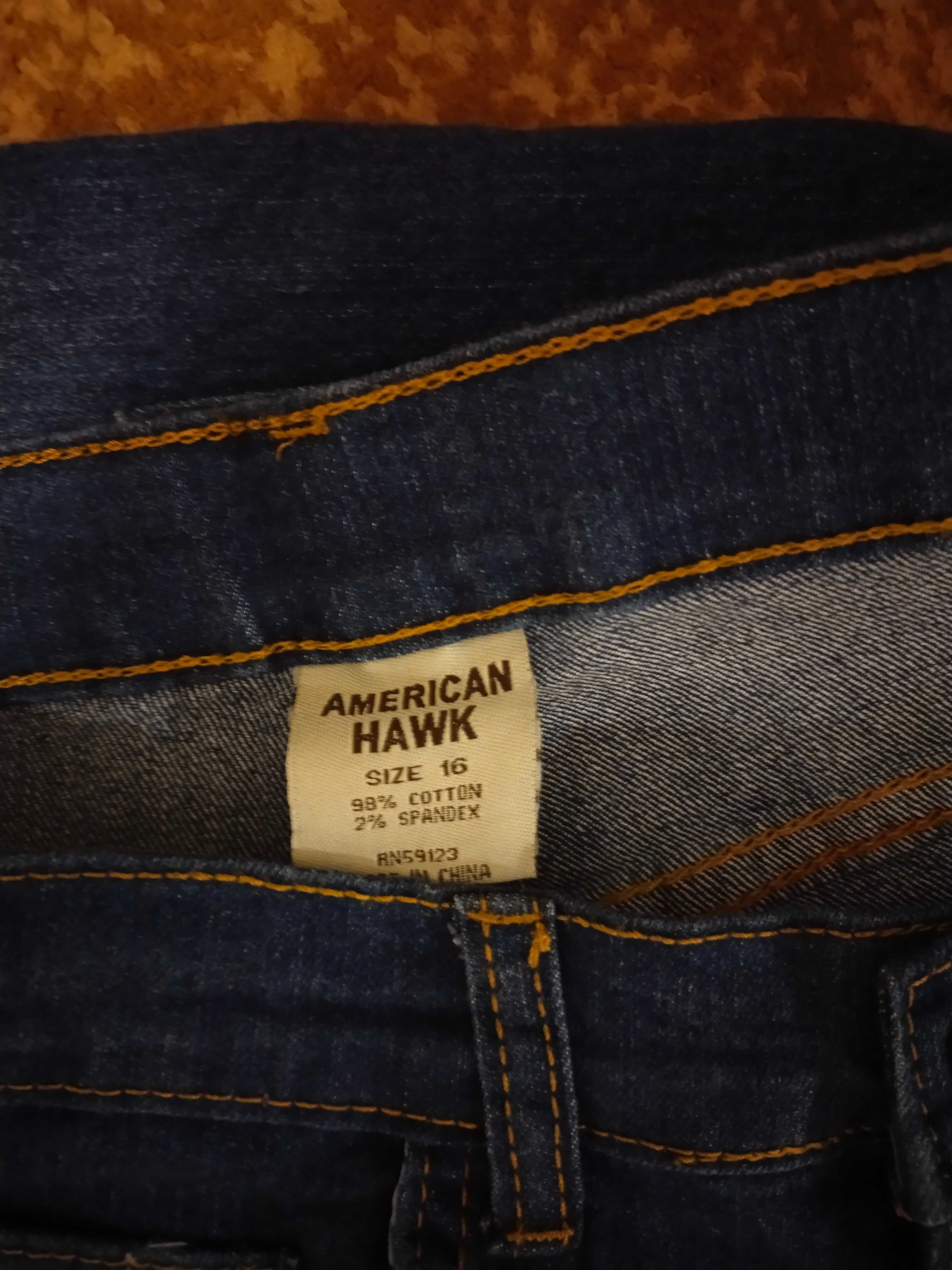 Джинсы для мальчика AMERICAN HALK р-р 16 новые