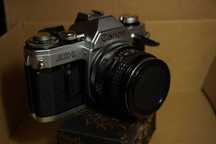 Cannon AE-1 c/ Databack + Obj 28mm f/2.8