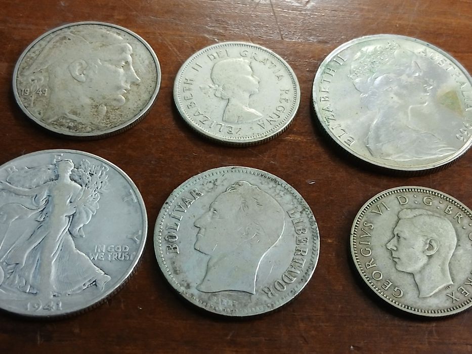 Moedas estrangeiras antigas