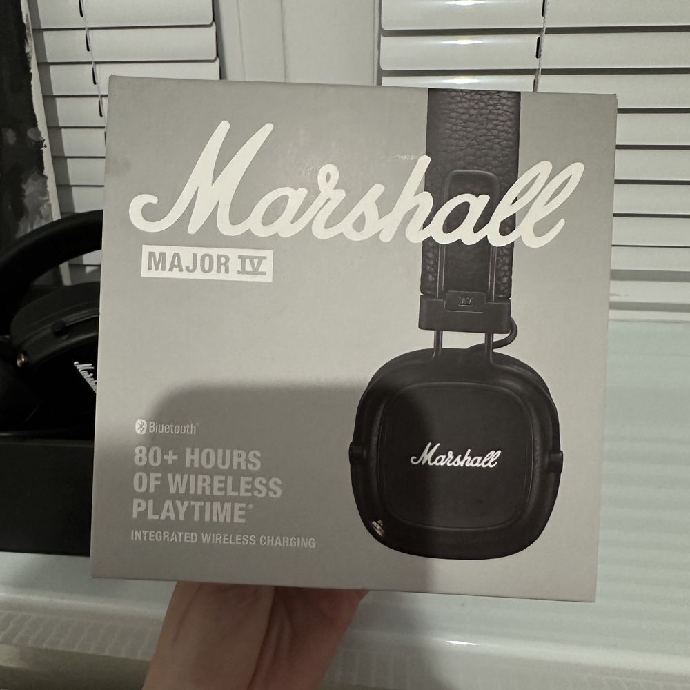 Навушники Marshall Major IV black ОРИГІНАЛ