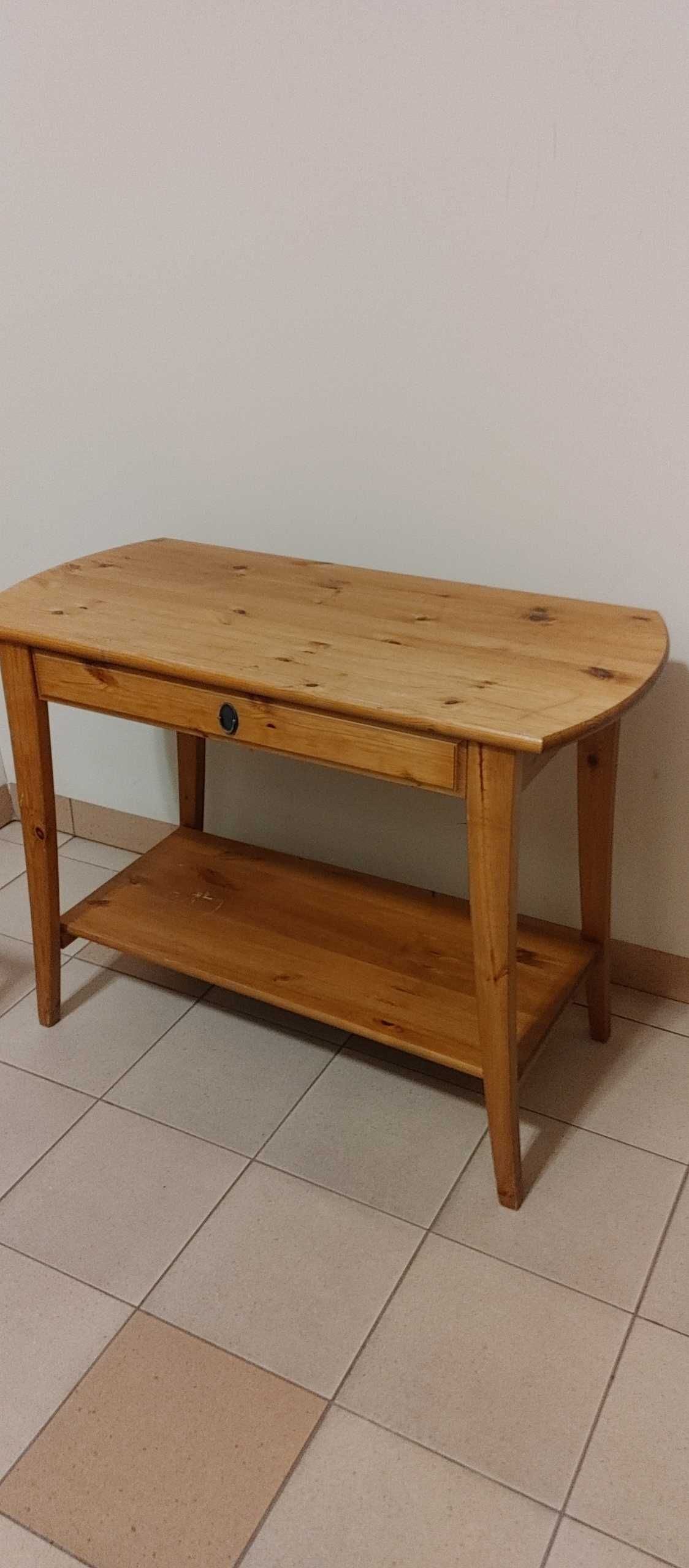 Stół-konsolka IKEA-drewno-komoda-regał Leksvik