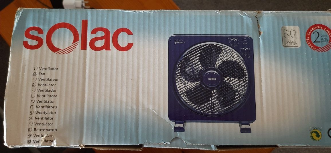 Ventoinha / Ventilador Solac 3 velocidades c/ Novo