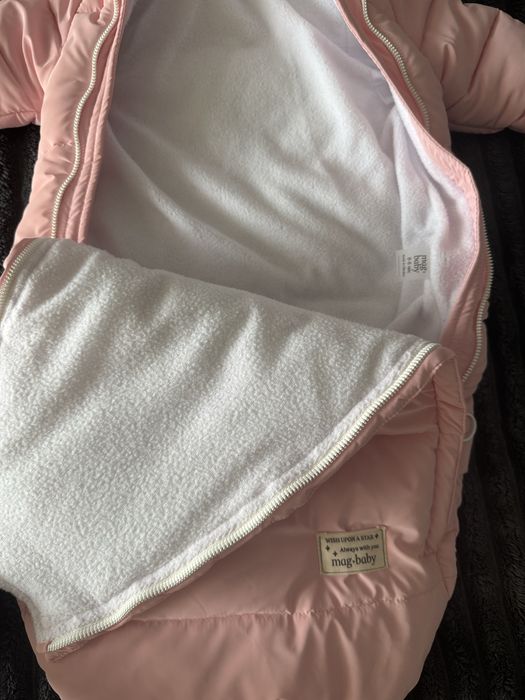 Зимовий комбінезон конверт для дівчинки Mag baby 0-6 місяців