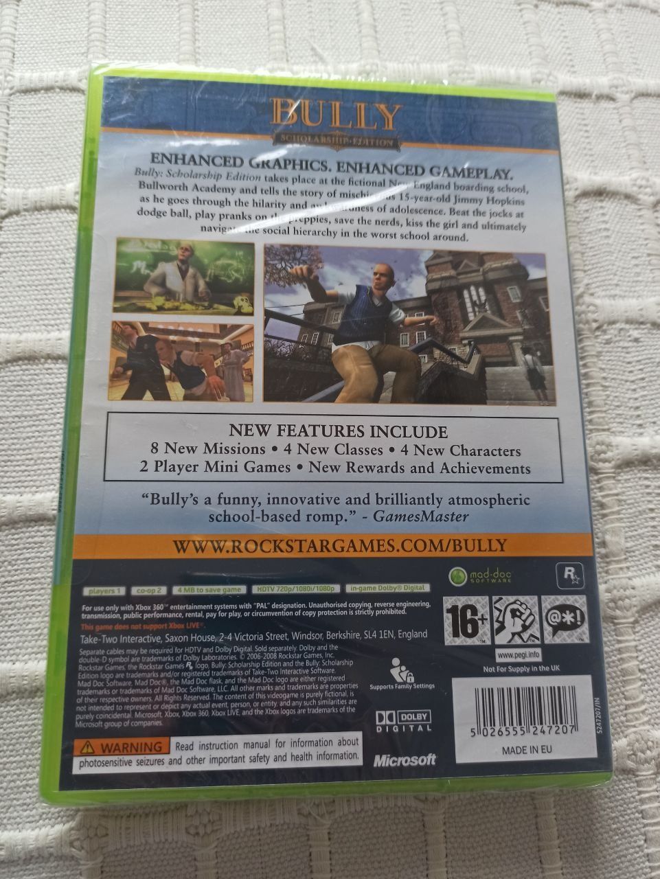 Bully Scholarship Edition SELADO para XBOX 360