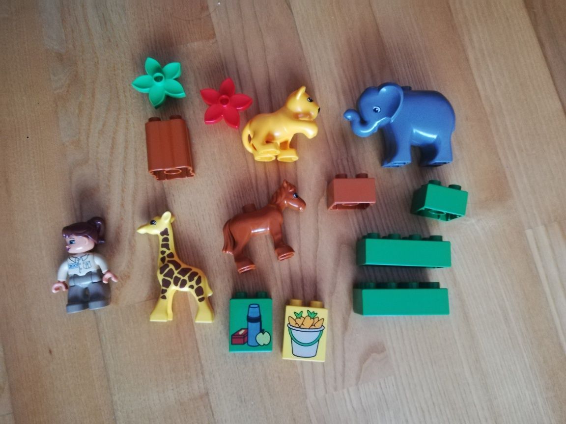 Lego Duplo - opiekunka zoo z mlodymi zwierzętami