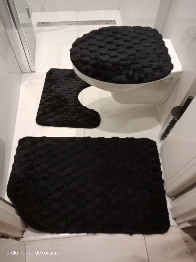 Komplet dywaników łazienkowych 3szt gofrowane