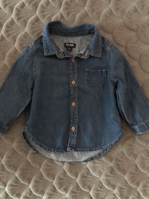 Джинсова сорочка kiabi 9 міс