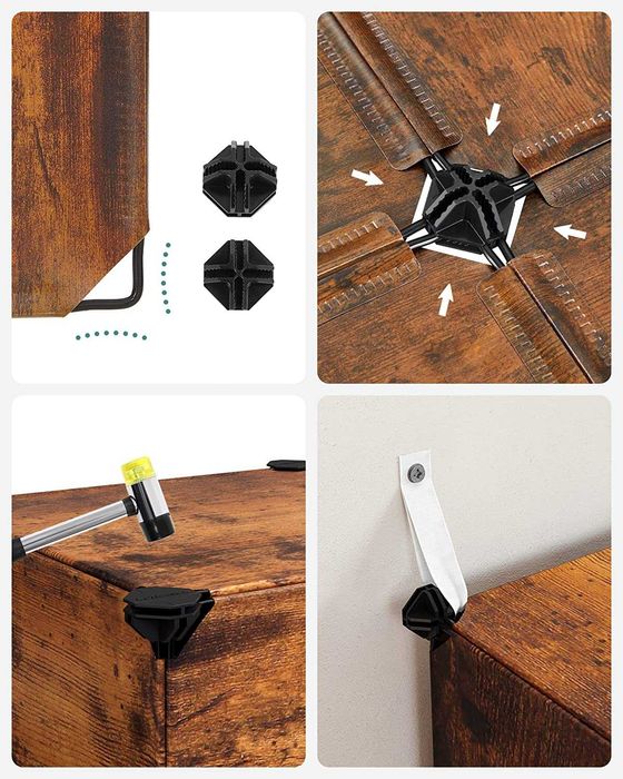 Regał MODUŁOWY 16 Półek SZYBKI Montaż System DIY
