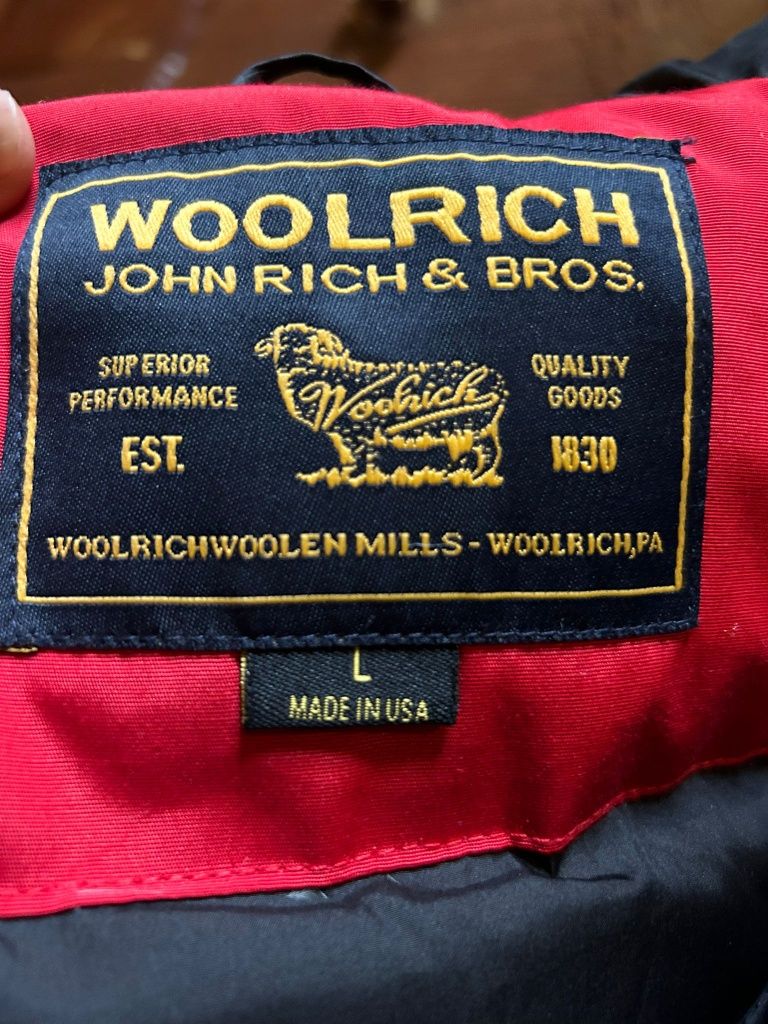 Woolrich kurtka puchowa zimowa L / M czerwona