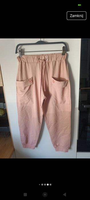 Śliczne spodnie za kolano,z metki S/ M