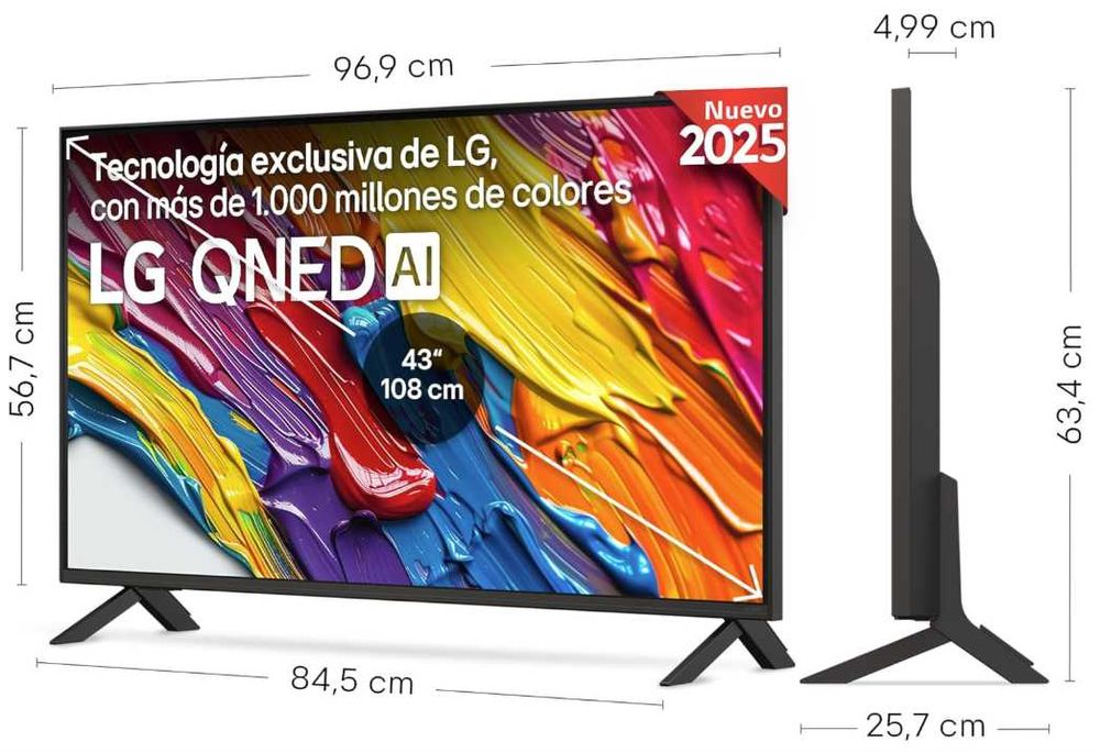 LG 43QNED84A6C Televisão 43" - NOVO