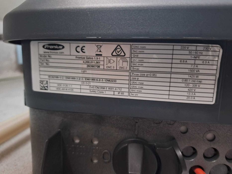 Inversor Fronius Galvo 1.5-1 - 1,5kW