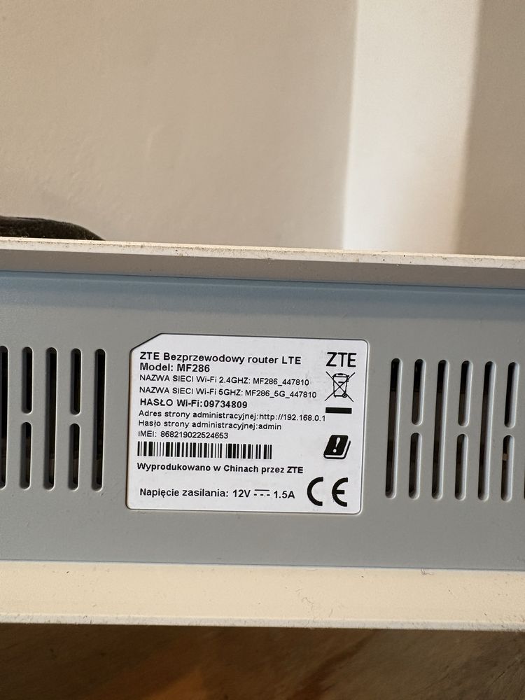 Router LTE ZTE MF286 – szybki internet domowy!