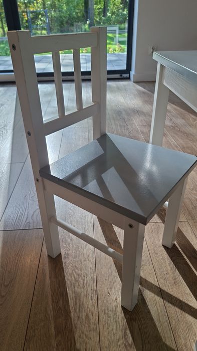 Stolik+2 krzesła szare PlusBaby CLASSIC