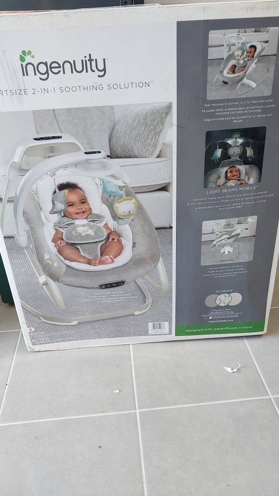 Huśtawka Ingenuity Smar 2 - IN - 1, z karuzelą, melodyjkami