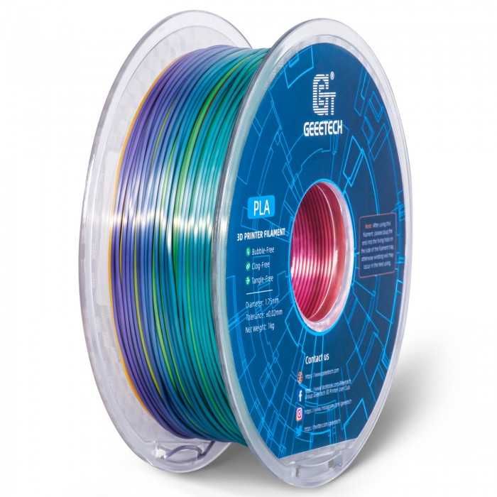 Пластик філамент для 3D принтерів GEEETECH PLA 1,75 мм 1 кг RAINBOW