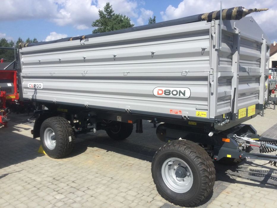 Przyczepa Rolnicza Burtowa CARGO D80N nie paletowa 8 Ton