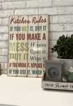 Grafika do kuchni, obraz, plakat 60x40 cm, tablica - kitchen rules