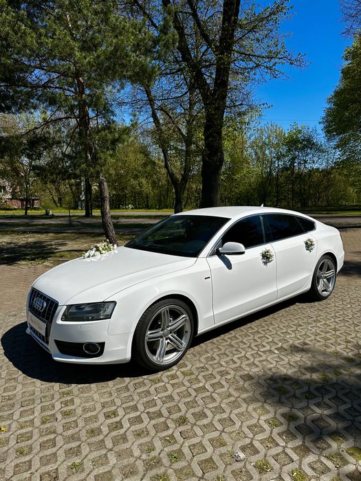 Auto do ślubu białe Audi A5 S-line!