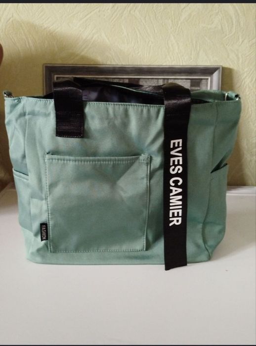 Сумка -шопер  зеленая