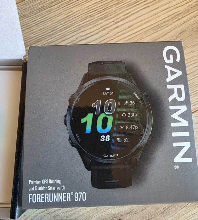 Garmin Forerunner 970 Tytanowy w czarnym (DLC)