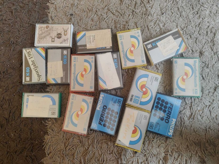 Kasety magnetofonowe 15 sztuk