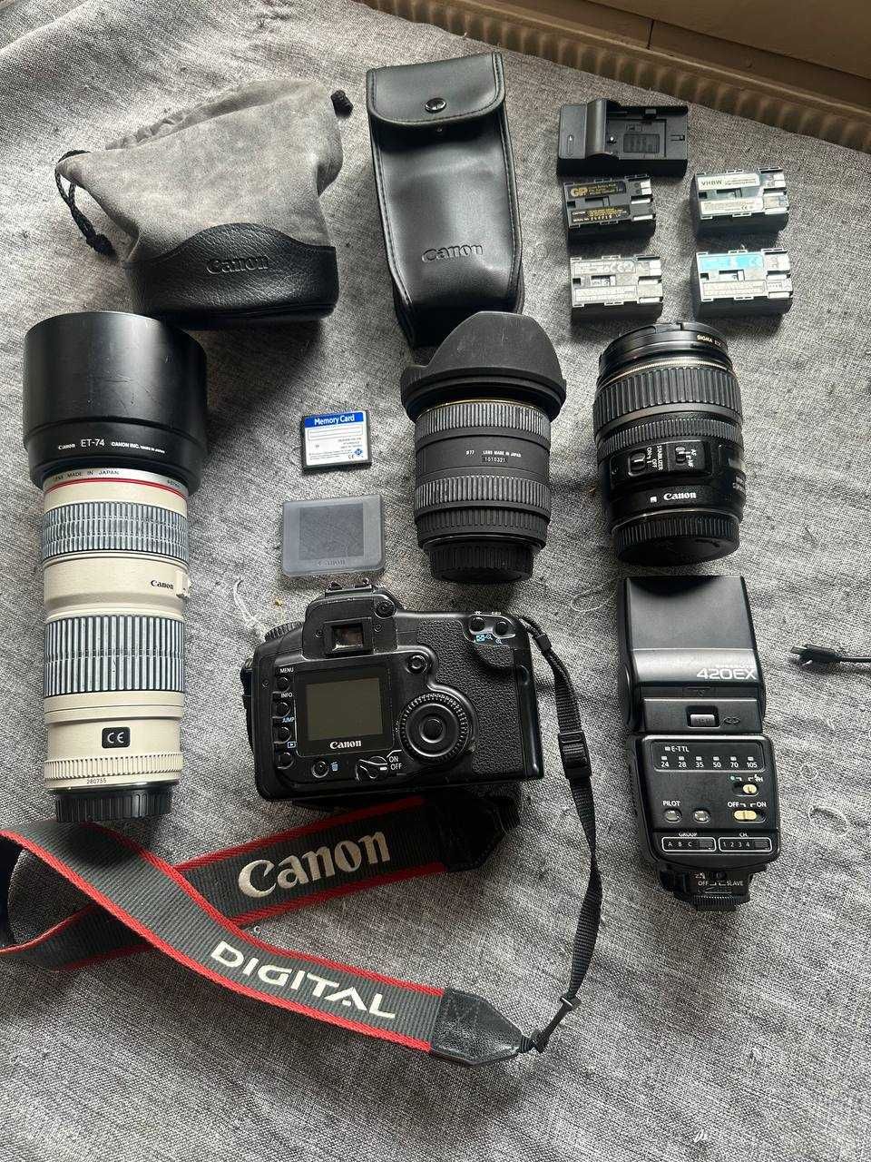 Canon EOS 20D та обєктиви з Європи
