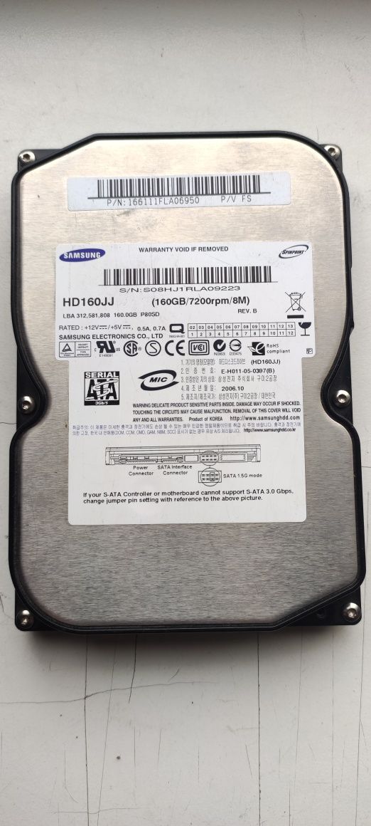 Жорсткий диск HDD 160 Гб Samsung