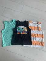 3 szt Koszulki bez rękawków H&M r 122/128