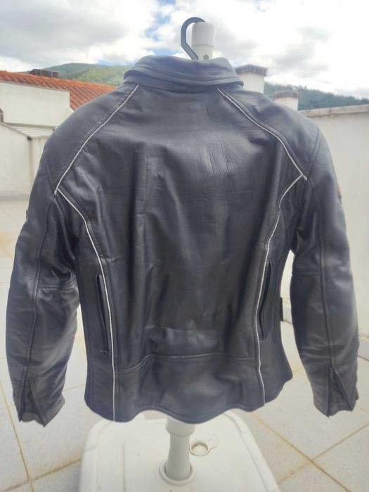 Casaco pele motard Senhora