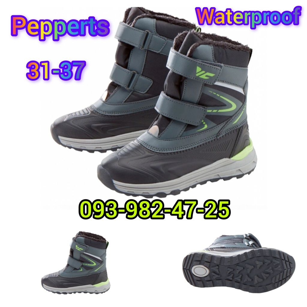 ТЕРМО чобітки зима/демісезон Waterproof Pepperts Німеччина 31-37 New