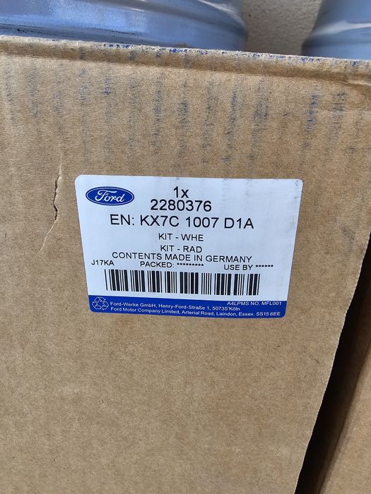 NOWE Felgi Ford 5x108 8Jx18 + TPMS