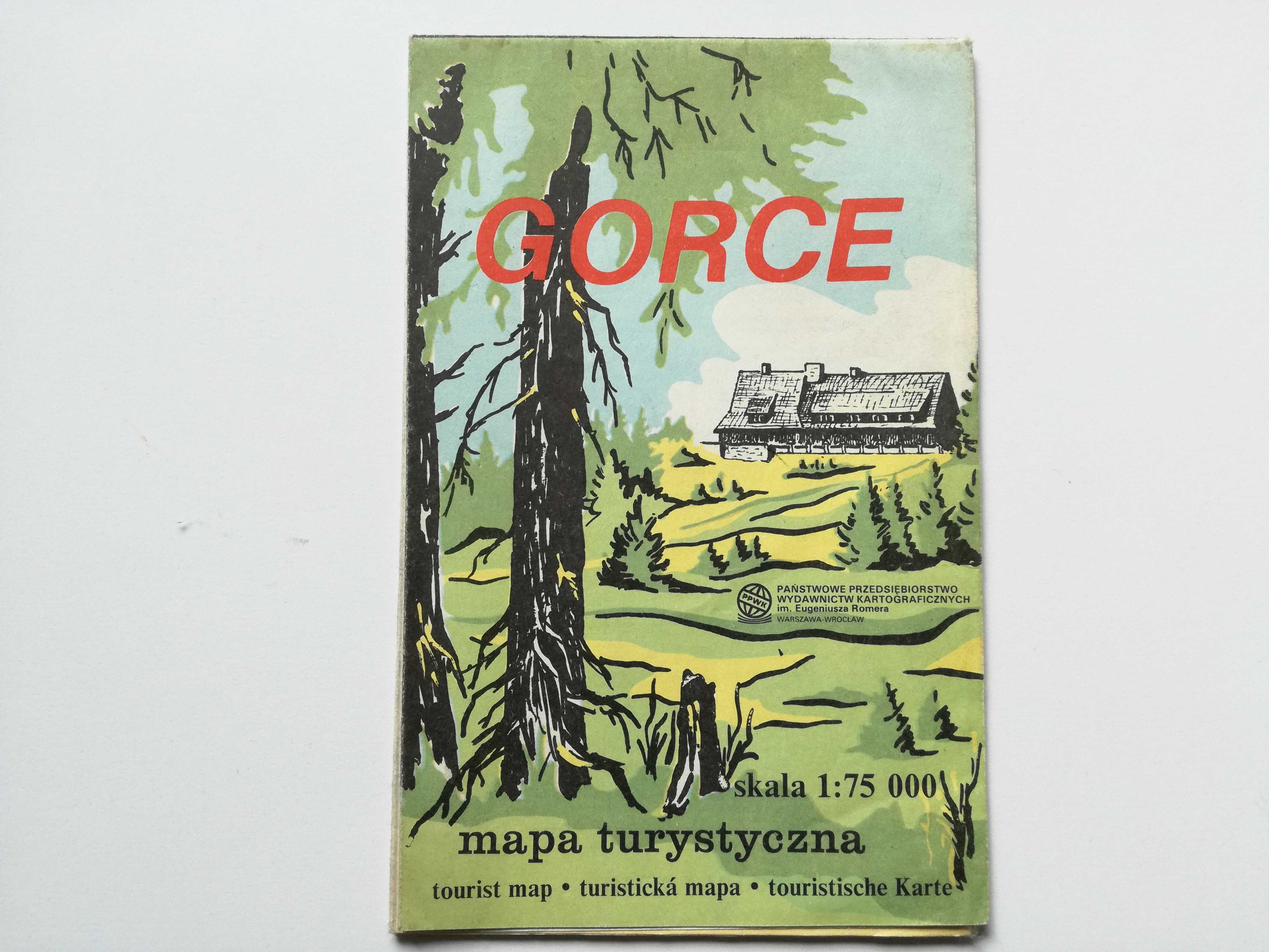 Gorce mapa turystyczna 1:75 000