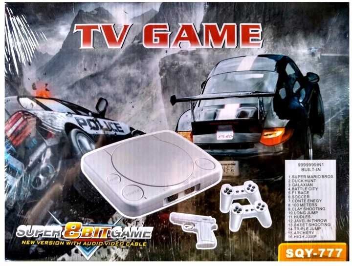 Gra telewizyjna retro KONSOLA pady pistolet + 16 wgranych gier