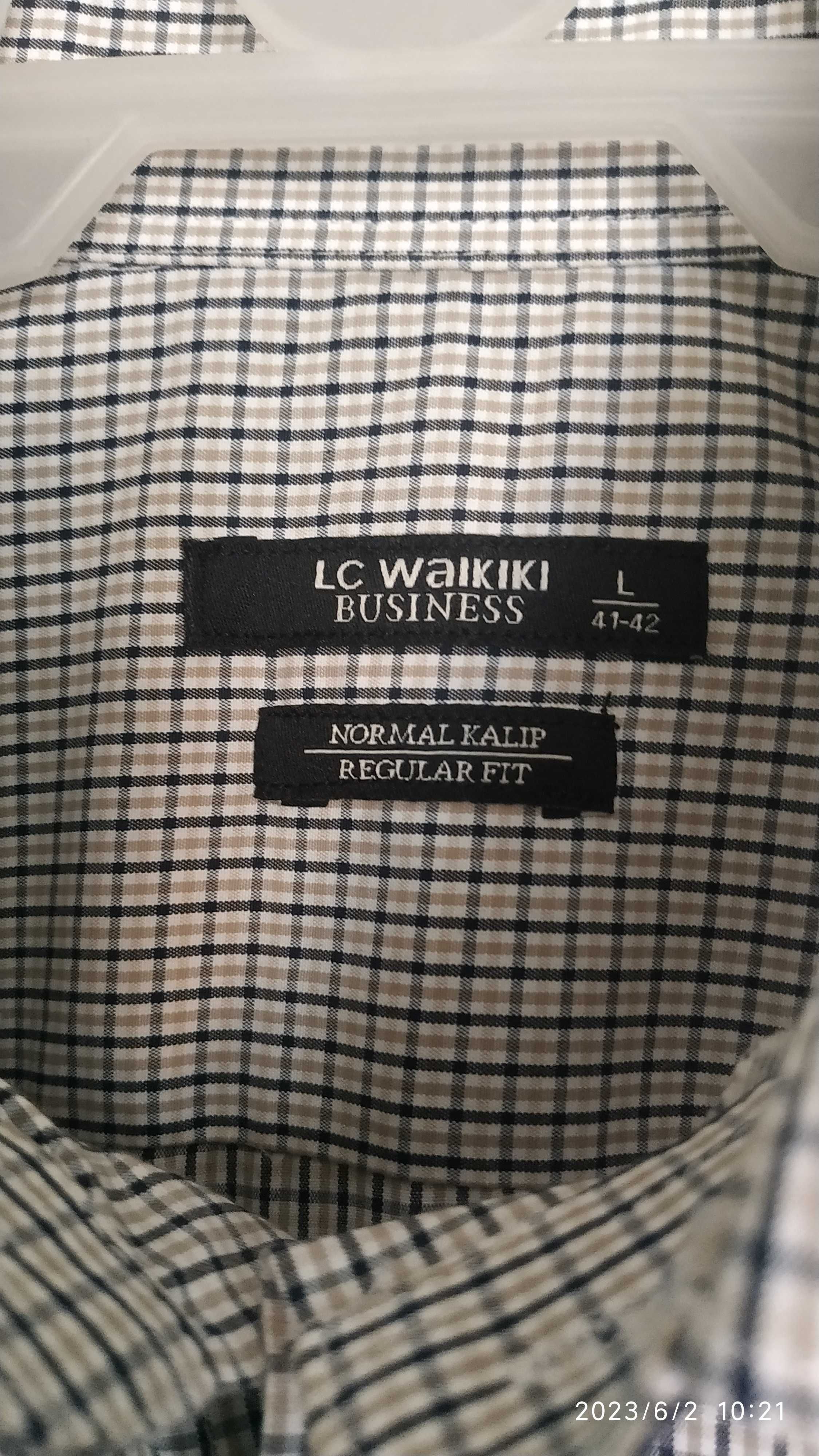 Мужская рубашка LC Waikiki Business размер L 41-42