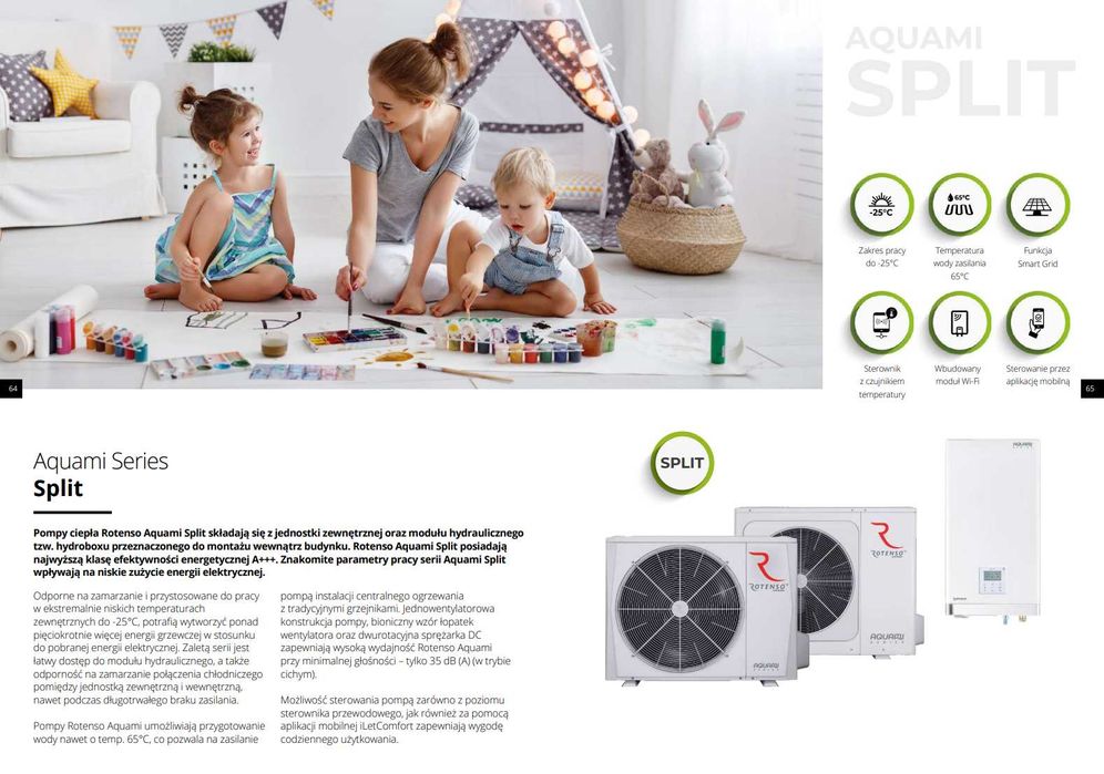 Pompa ciepła Rotenso Aquami Split 8-10kw – Kompletny zestaw z montażem