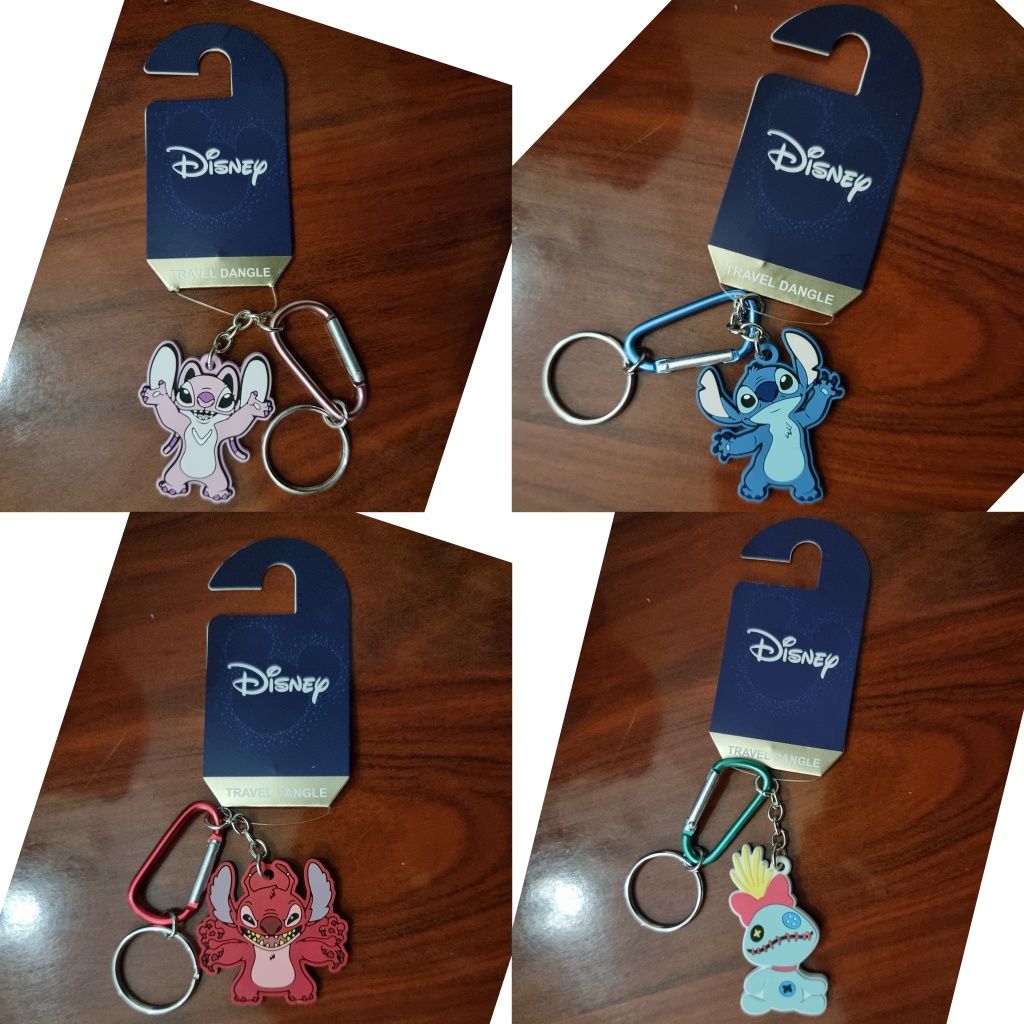 Porta chaves Disney - Stitch Leroy Scrump ( novos)