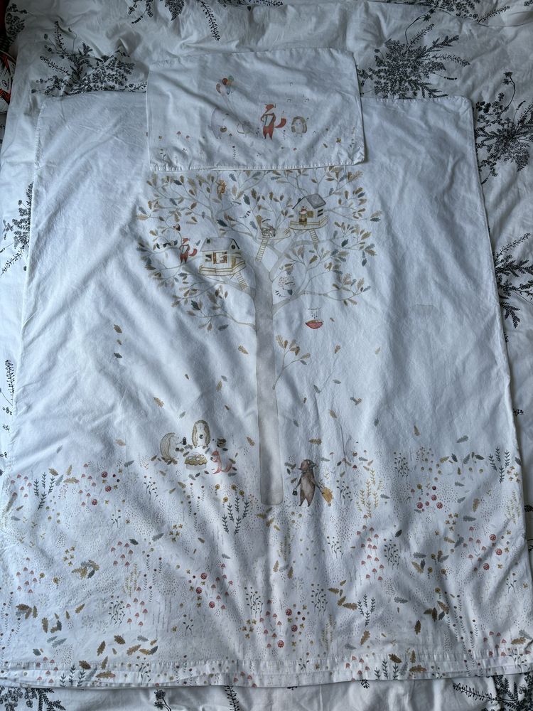 Posciel niemowleca Zara Home jesien jesienna lesna