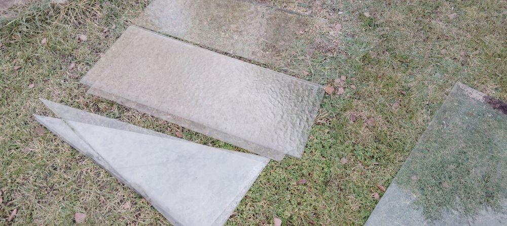 Szyby szklarnia z demontażu