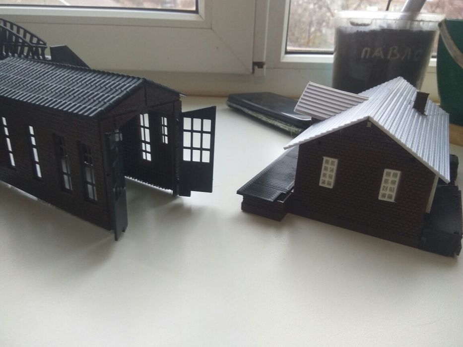 Модель депо(цеха) железной дороги