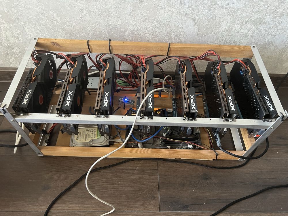 Майнінг ферма XFX RX 580 8gb