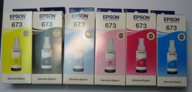 Чернила М мажента для принтеров EPSON L800, L805, L810 673 серия