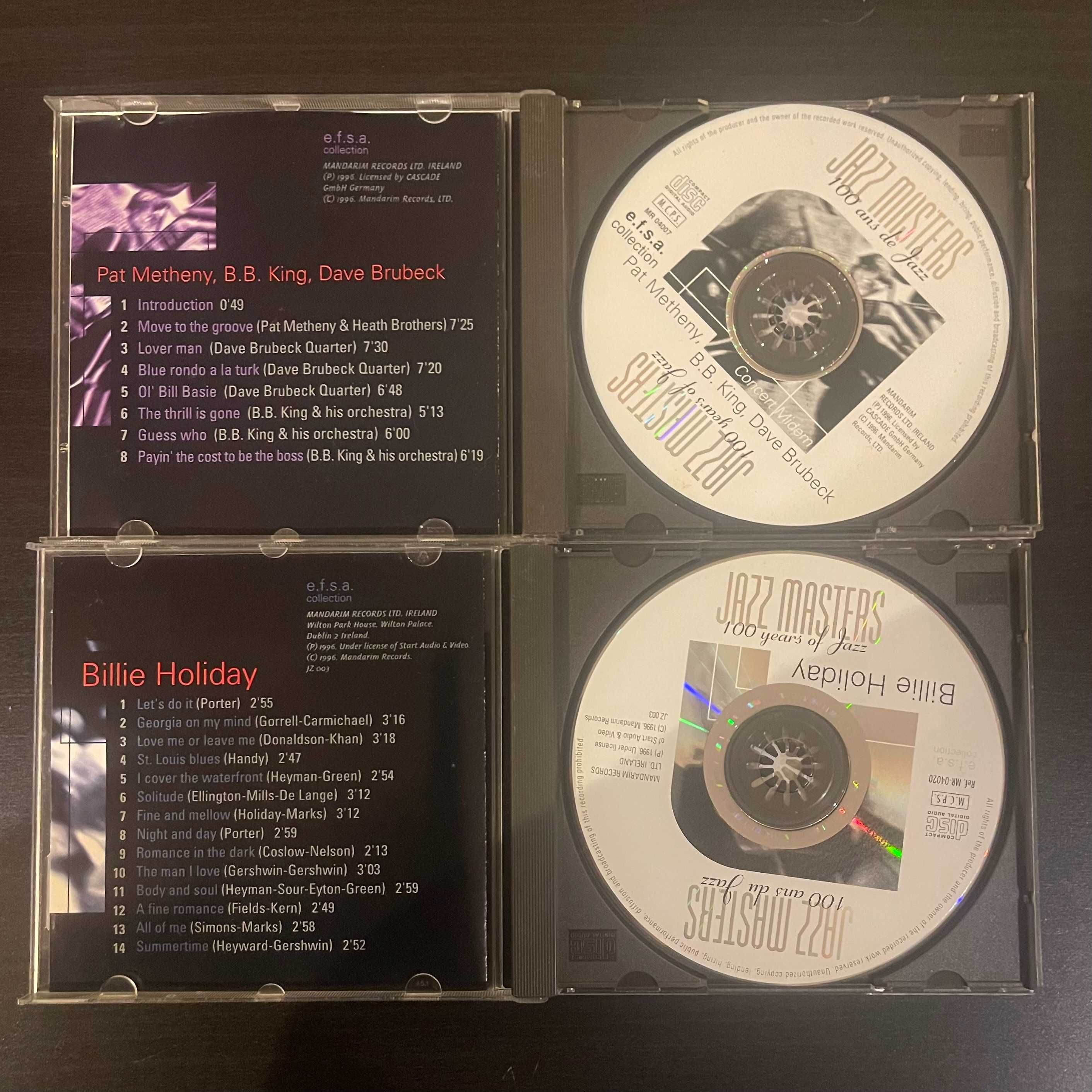 Conjunto 6 Cd's "Jazz Masters" - Preço pelo conjunto