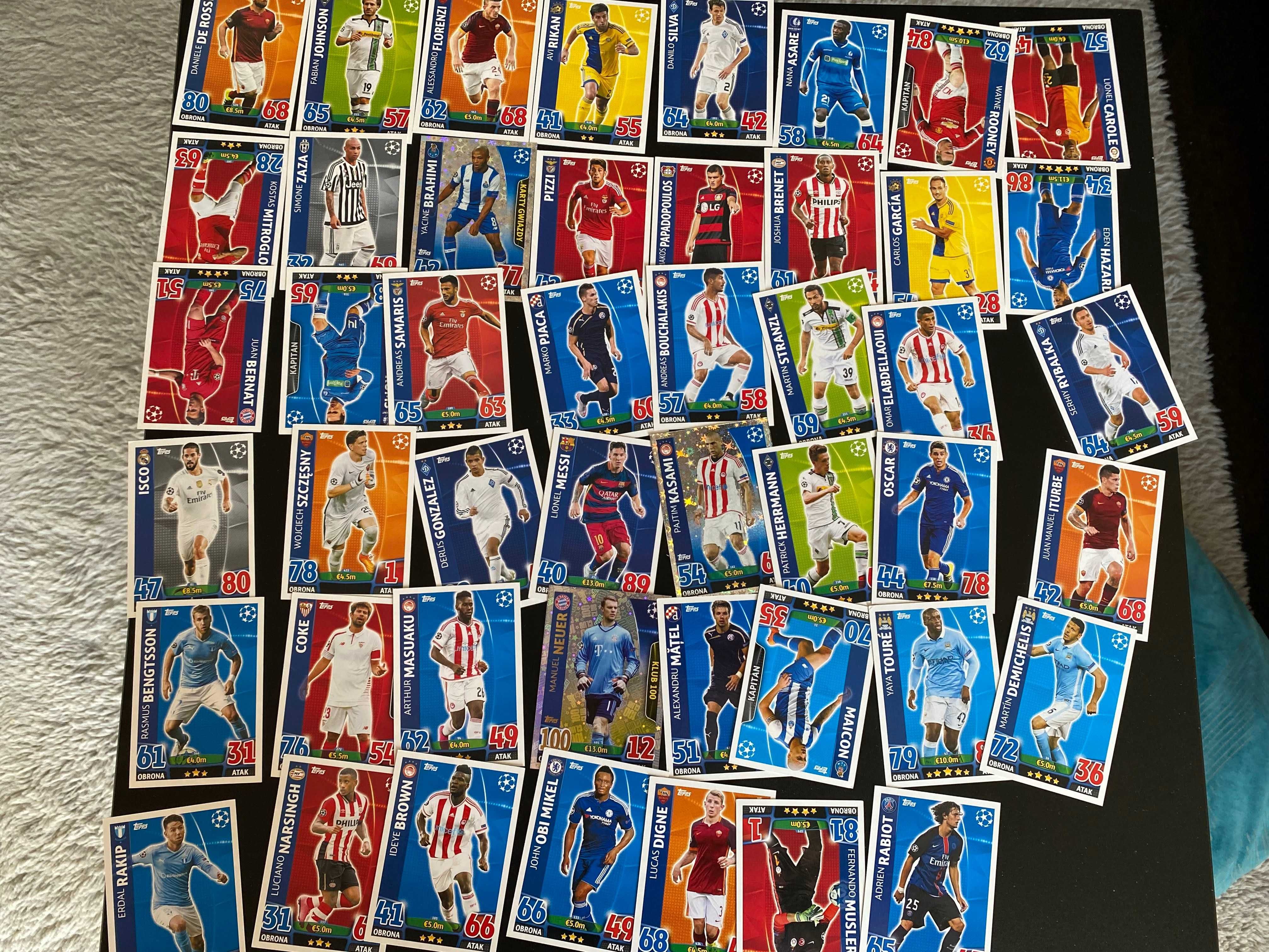 Karty Piłkarskie Topps Match Attax Attack - 143 karty i unikaty