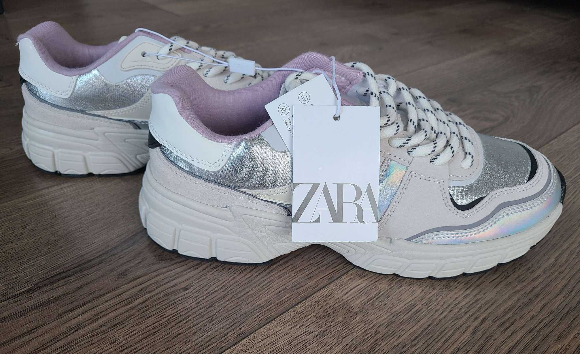 Кроссовки Zara, кожа