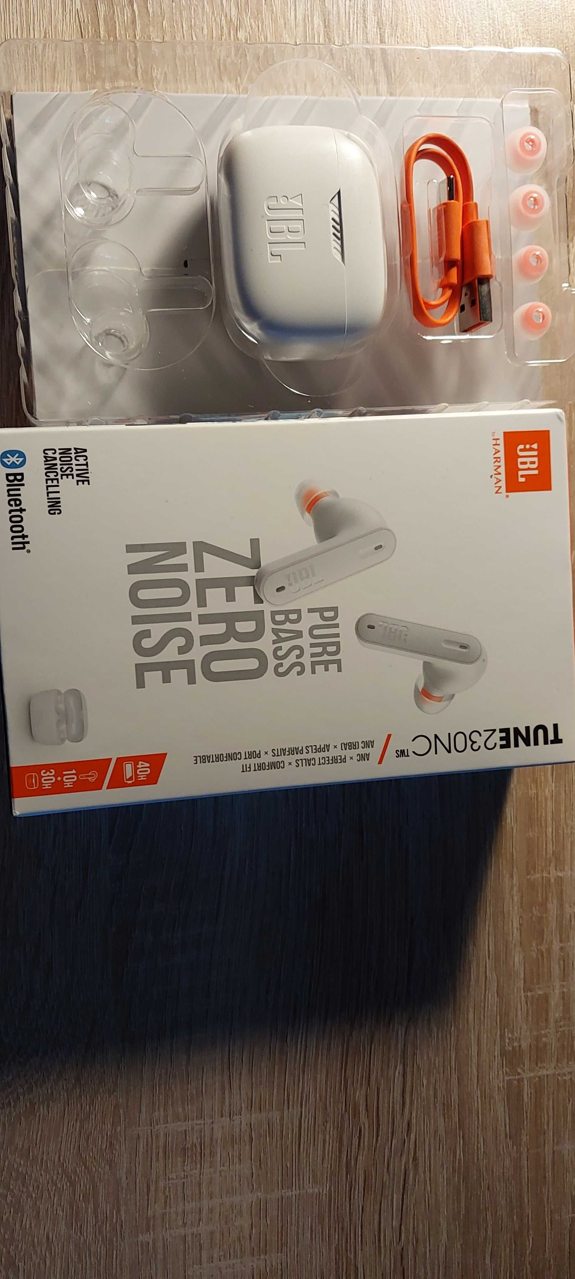 Słuchawki bezprzewodowe JBL Tune 230NC białe