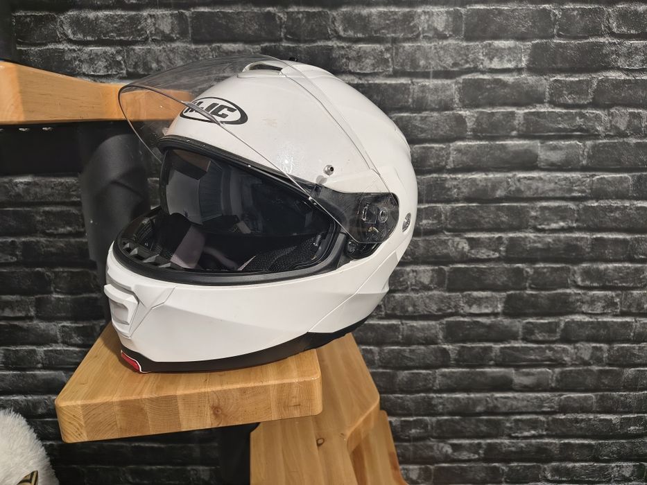 Kask Motocyklowy HJC SZCZĘKOWY +CIEMNA BLĘDA+Pinlock
