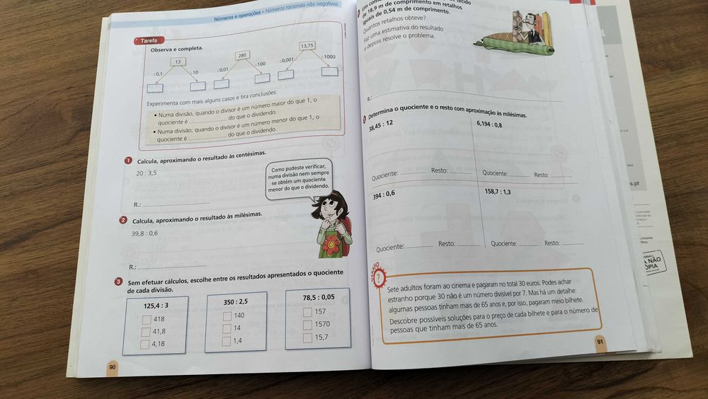 manuais 4º ano +  fichas de avaliação