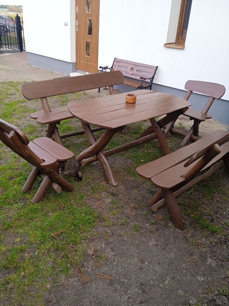 Stół,ławki krzesła ogrodowe