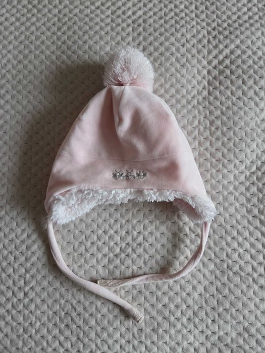 Czapka zimowa dziewczęca 6-12m.
